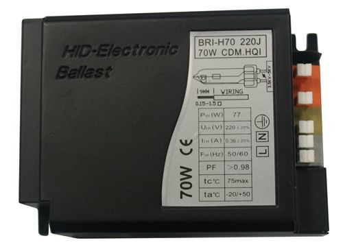 0,44A 130Hz Cyfrowy balast szklarniowy Ceramiczny metalohalogenkowy 70W Lampa sodowa