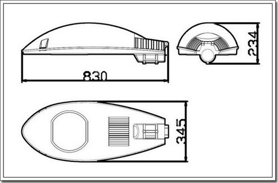 220000lm 2000K lampy uliczne HID, wysokociśnieniowa lampa sodowa 200W