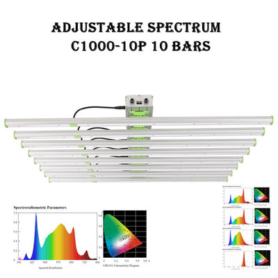 2500μMol 10 barów EPAR 760nm Roślinne oświetlenie LED do uprawy 1000W SMD3030