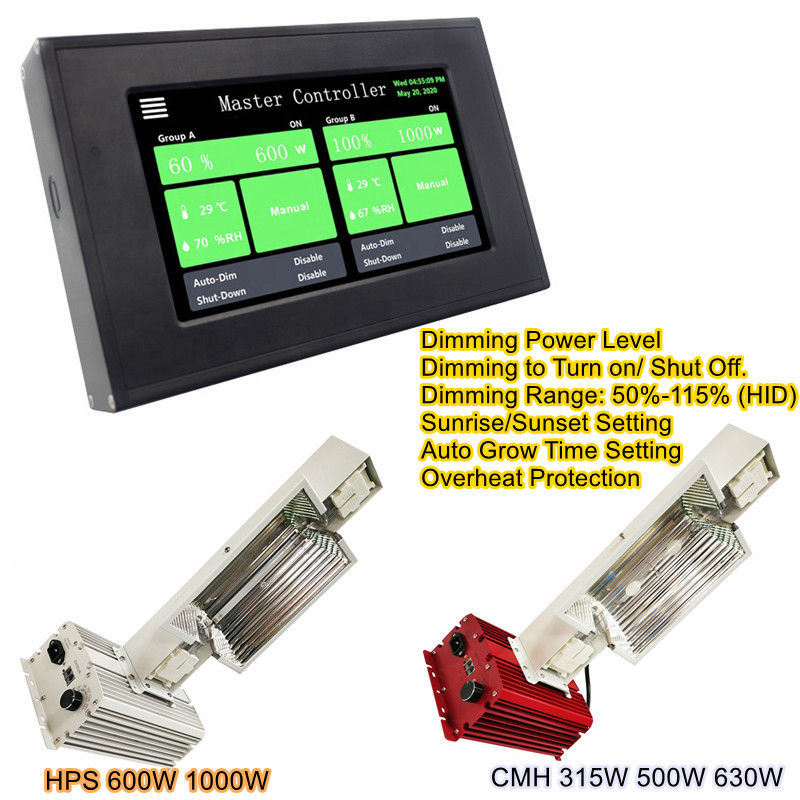 Czujniki wilgotności Kontroler 315W 0 10V CMH HPS Indoor Plant Grow Lighting