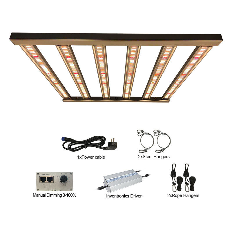 240VAC 2.7μmol / J Ogrodnictwo Led Grow Lights 320W 6 filarów Pełne spektrum